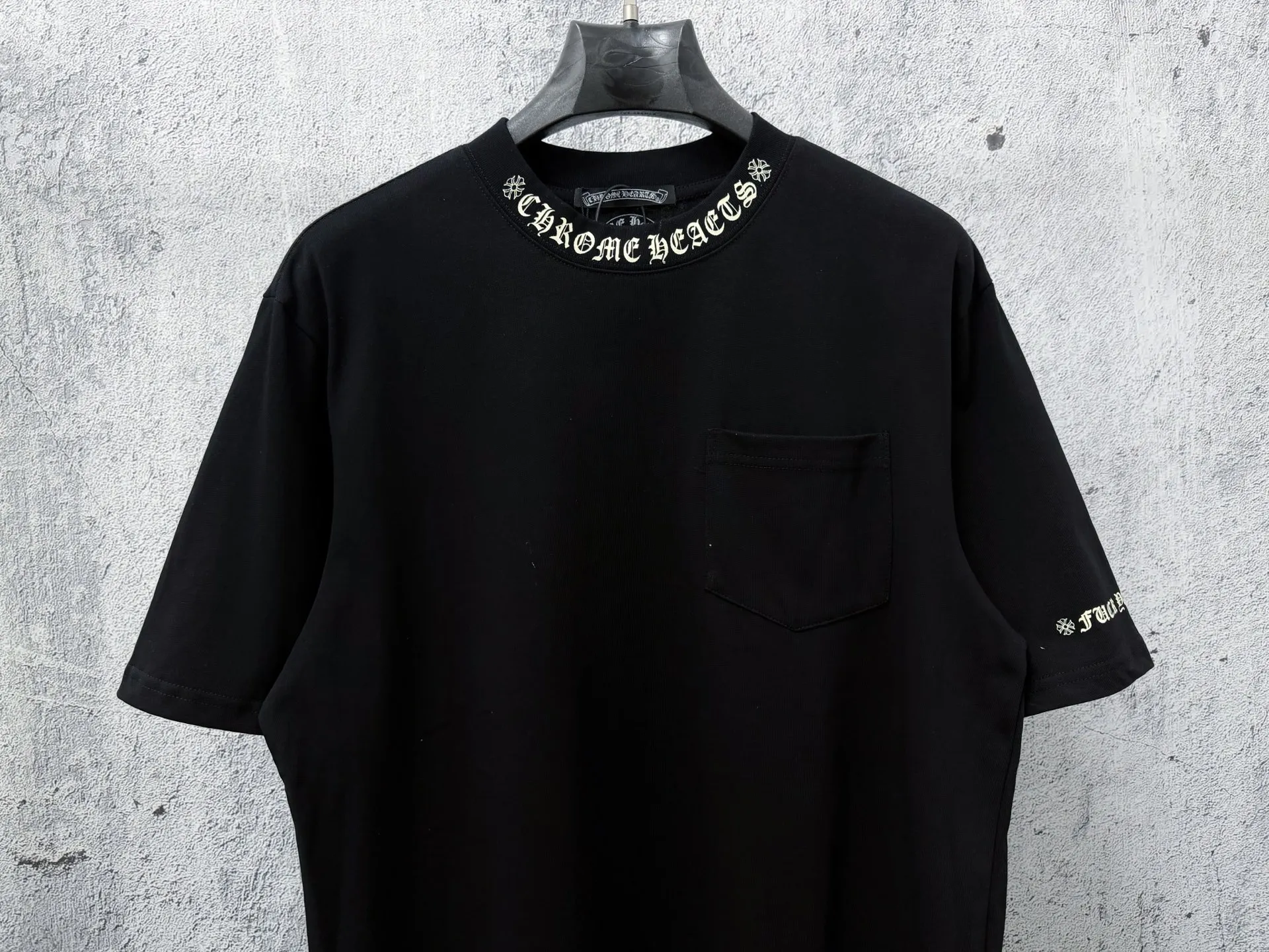 ￼ 【Chrome Hearts】 25ss T Same Style T Versatile : Black White Size：S-XL